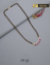 AG1011555 - Gold Plated AD Stone Pendant Mangalsutra Necklace 1-Zilmor